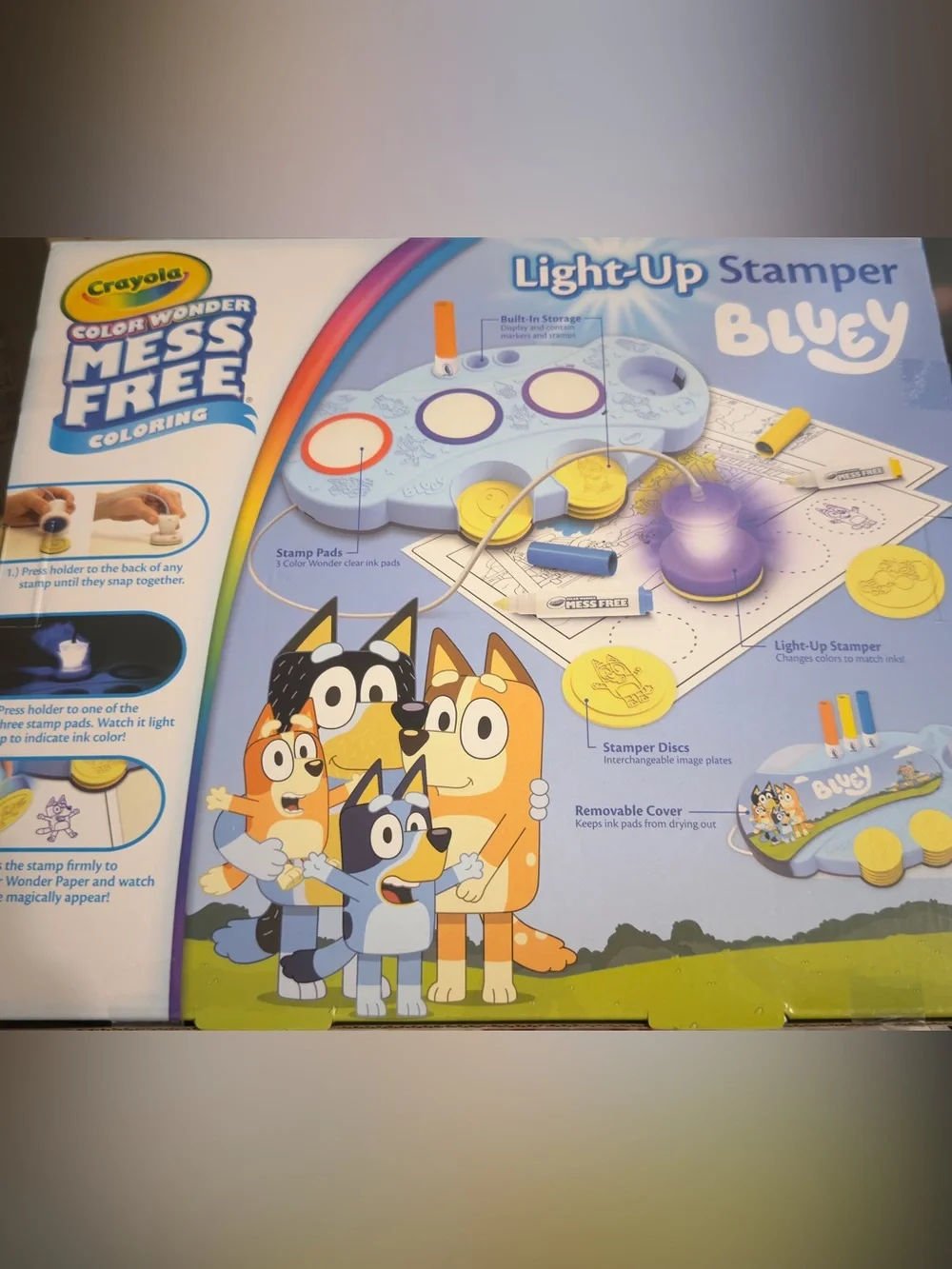 Crayola Bluey Light-Up Stamper Kit - Light Blue